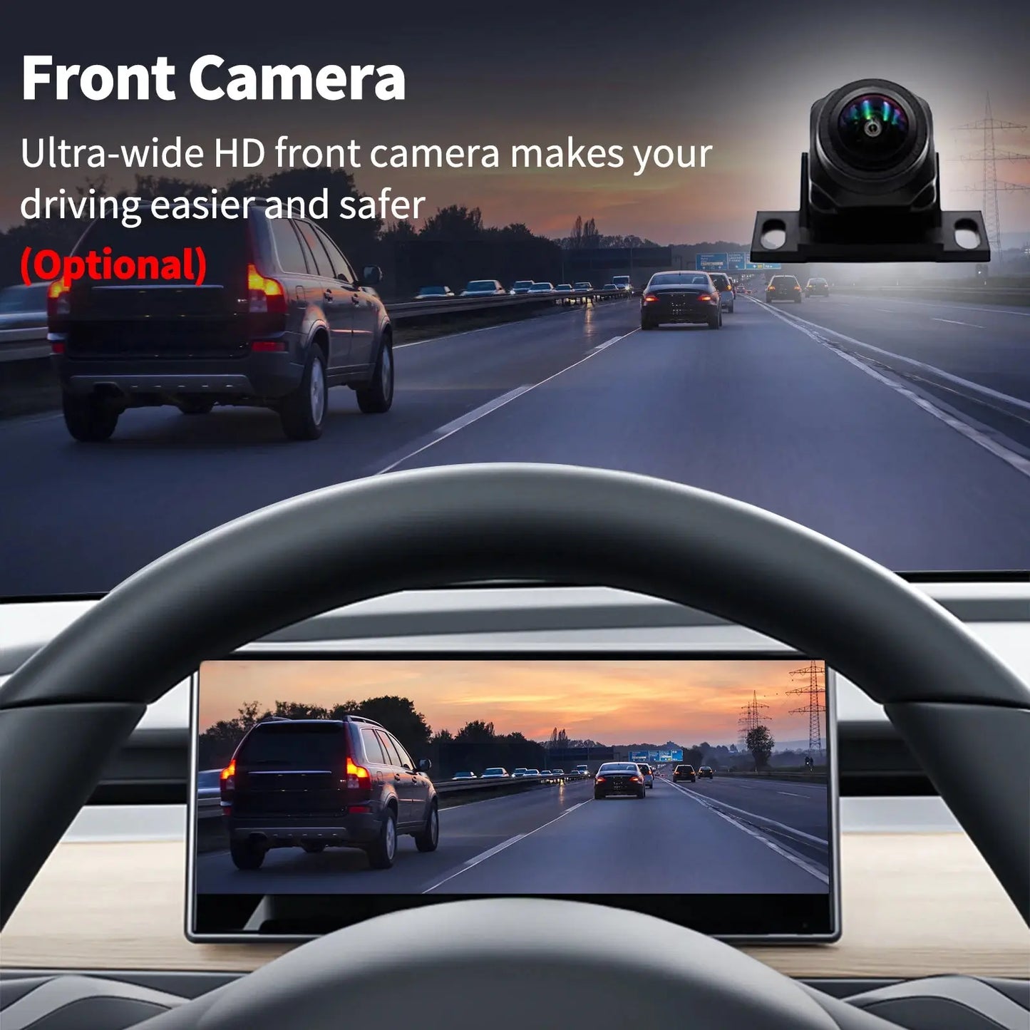 Model 3 Hud for Tesla Y Juniper Head Up Display Highland Instrument Cluster Air vent Dash Front Screen Camera Driver Monitor Ai-TechWorld 