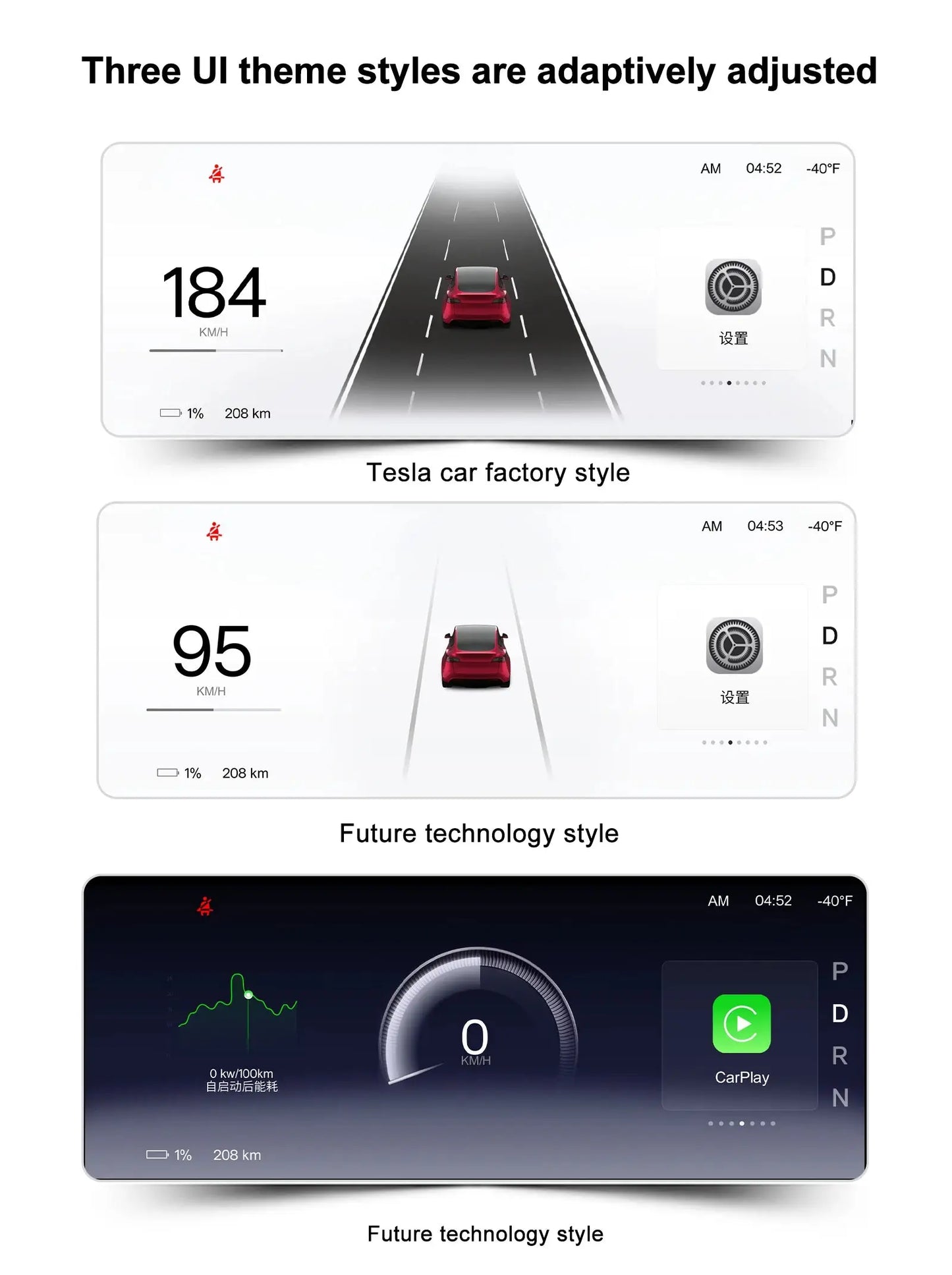 Model 3 Hud for Tesla Y Juniper Head Up Display Highland Instrument Cluster Air vent Dash Front Screen Camera Driver Monitor Ai-TechWorld 
