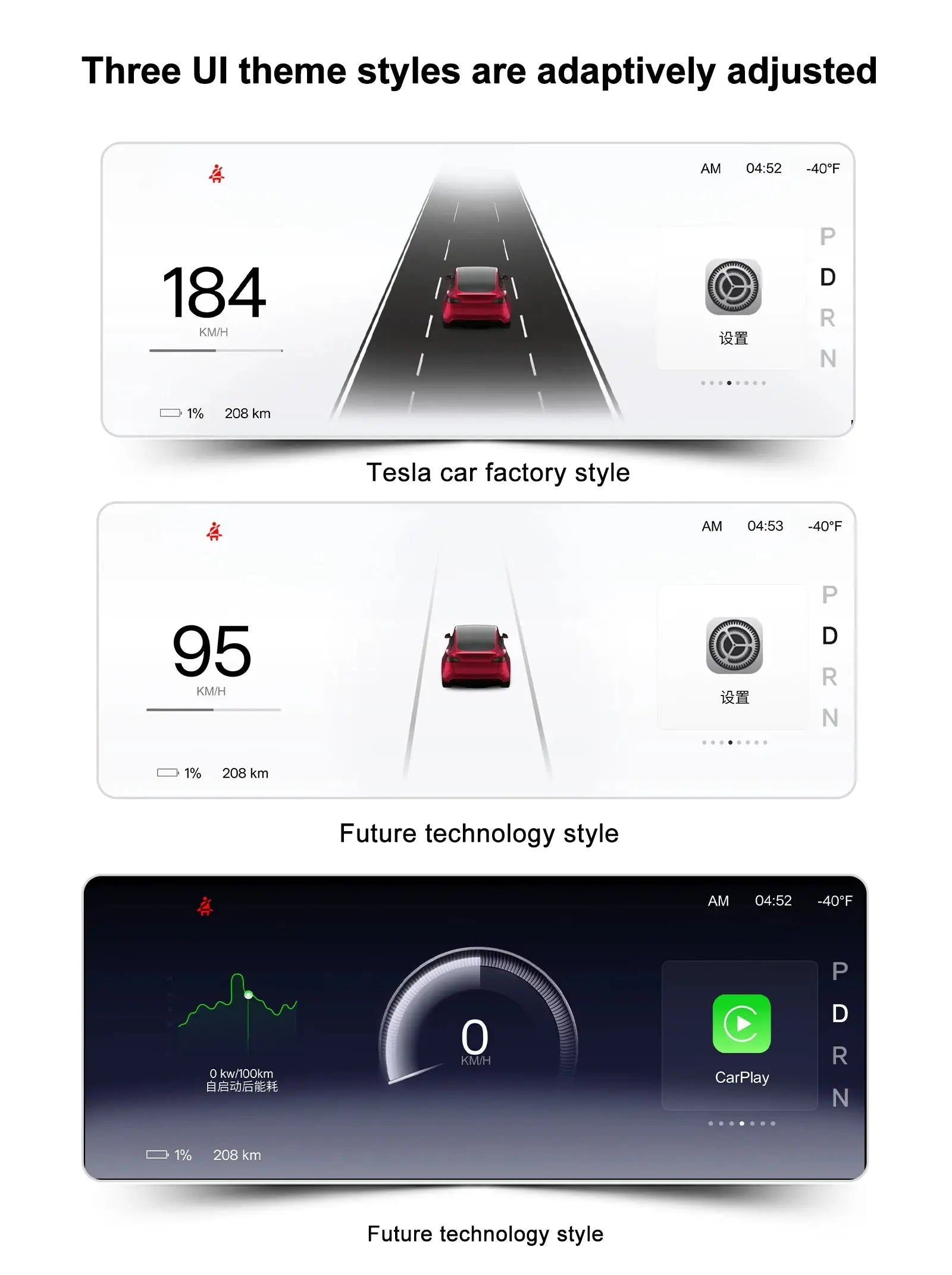 Model 3 Hud for Tesla Y Juniper Head Up Display Highland Instrument Cluster Air vent Dash Front Screen Camera Driver Monitor Ai-TechWorld 