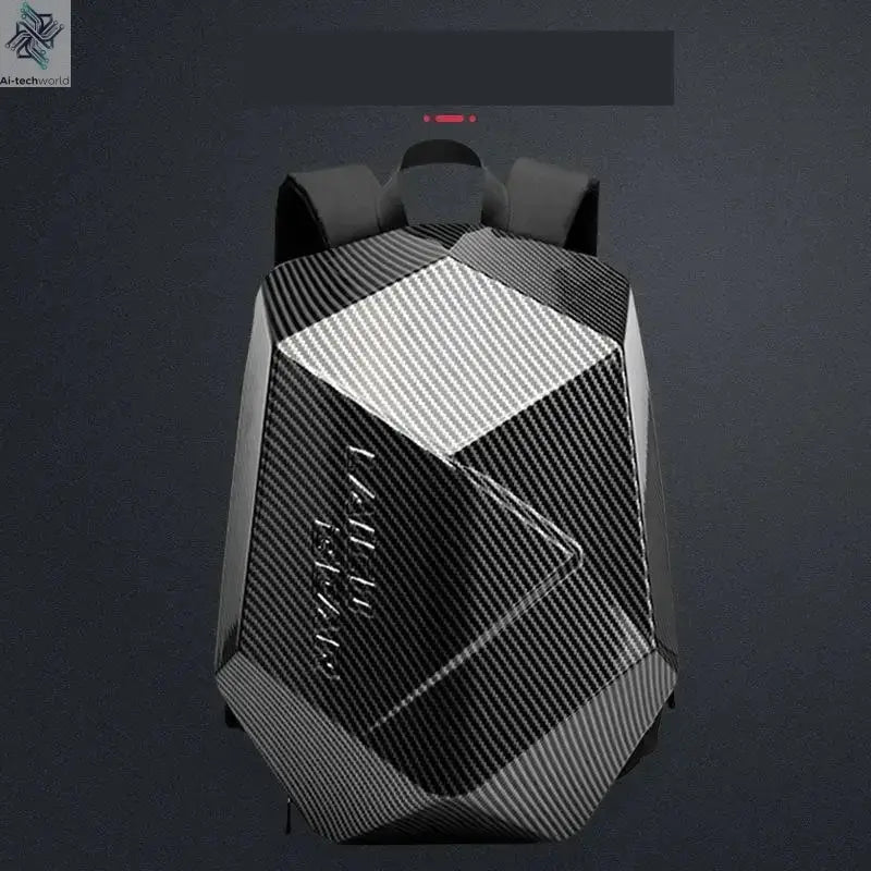 Motorcycle Rider Hard Shell Backpack Men Backpack  Oversized Easy Waterproof Riding Equipment Motorcycle Carbon Fiber Helmet Bag Ai-TechWorld 