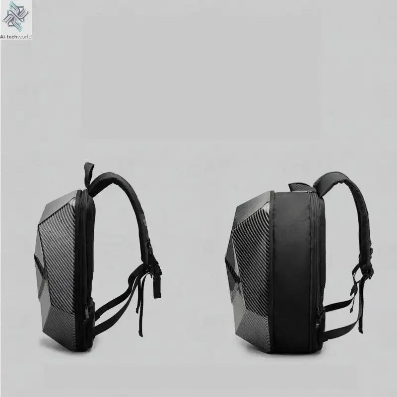 Motorcycle Rider Hard Shell Backpack Men Backpack  Oversized Easy Waterproof Riding Equipment Motorcycle Carbon Fiber Helmet Bag Ai-TechWorld 