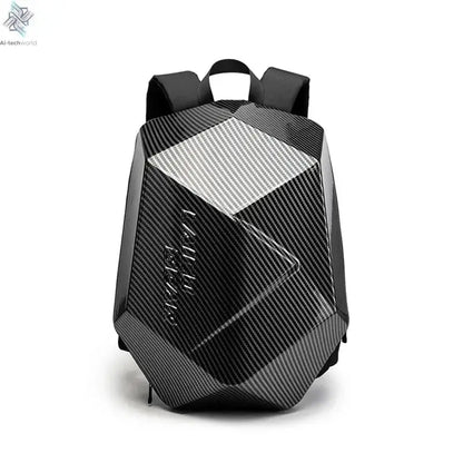 Motorcycle Rider Hard Shell Backpack Men Backpack  Oversized Easy Waterproof Riding Equipment Motorcycle Carbon Fiber Helmet Bag Ai-TechWorld 