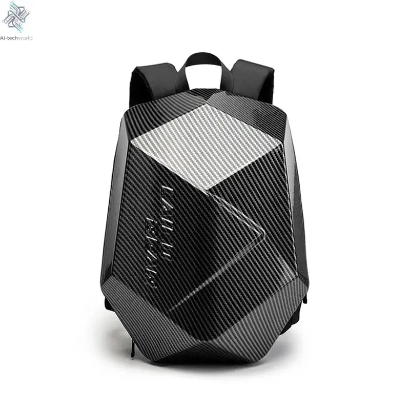 Motorcycle Rider Hard Shell Backpack Men Backpack  Oversized Easy Waterproof Riding Equipment Motorcycle Carbon Fiber Helmet Bag Ai-TechWorld 