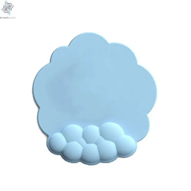 Mouse pad with wrist rest keyboard cloud anti-slip memory foam desktop office gamer mouse wrist rest Ai-TechWorld 