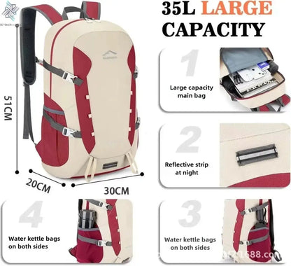 Multi Functional Large Capacity Travel Bag For Women Waterproof Outdoor Hiking Climbing Sports Backpack Lightweight Folding Bag Ai-TechWorld 