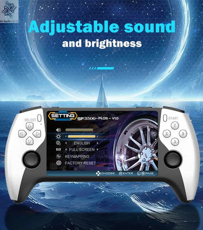 Multifunctional 5 Inch IPS HD Retro Handheld Game Console SF3500 Support Multi-System with FHD Port& Dual Core,256GB Expandable Ai-TechWorld 