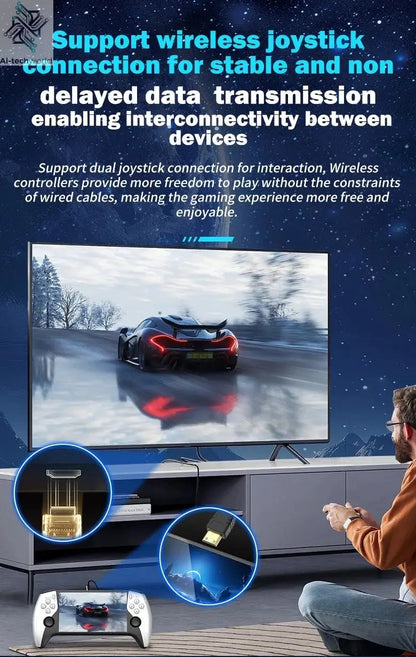 Multifunctional 5 Inch IPS HD Retro Handheld Game Console SF3500 Support Multi-System with FHD Port& Dual Core,256GB Expandable Ai-TechWorld 