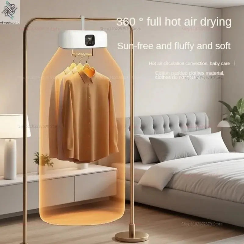 Multifunctional Dryer Portable Clothing Dryer Compact Foldable Laundry Dryer Machine with Dryer Bag and Time Setting Dryer Ai-TechWorld 