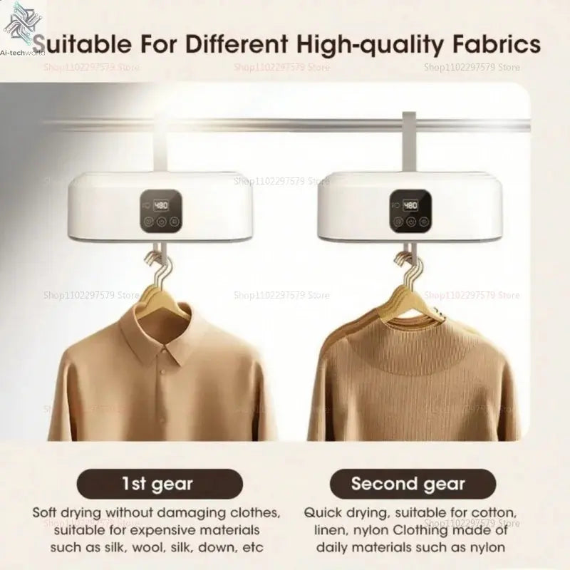 Multifunctional Dryer Portable Clothing Dryer Compact Foldable Laundry Dryer Machine with Dryer Bag and Time Setting Dryer Ai-TechWorld 