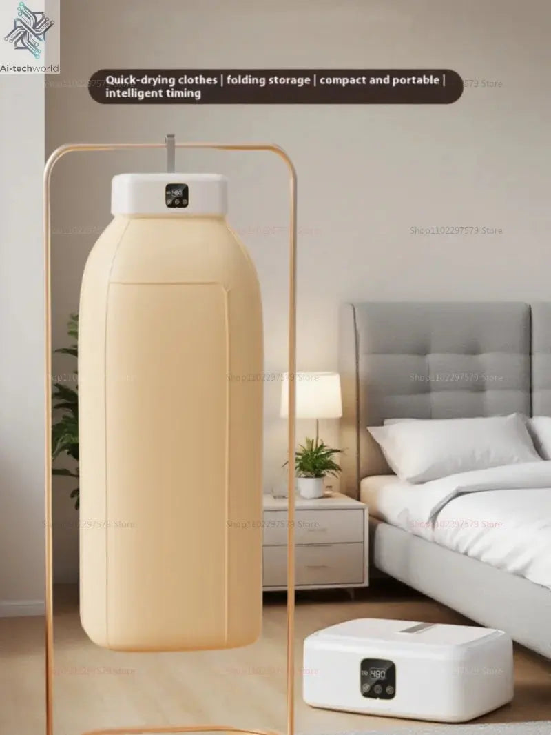 Multifunctional Dryer Portable Clothing Dryer Compact Foldable Laundry Dryer Machine with Dryer Bag and Time Setting Dryer Ai-TechWorld 