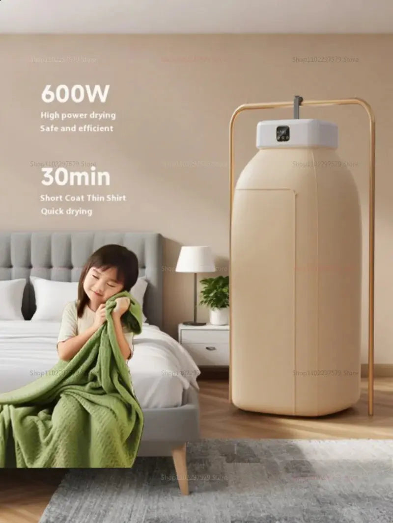 Multifunctional Dryer Portable Clothing Dryer Compact Foldable Laundry Dryer Machine with Dryer Bag and Time Setting Dryer Ai-TechWorld 