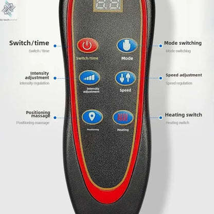 Multifunctional Lumbar Traction Massage Mattress Cushion Full Body Electric Shoulder Neck Waist Back Vibrations Removable Gift Ai-TechWorld 