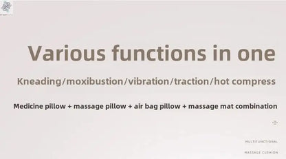 Multifunctional Lumbar Traction Massage Mattress Cushion Full Body Electric Shoulder Neck Waist Back Vibrations Removable Gift Ai-TechWorld 
