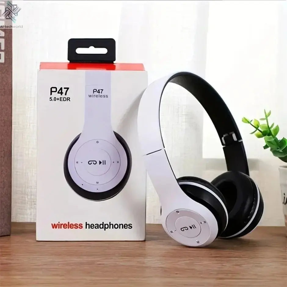 Multifunctional Portable Foldable Headmounted Wireless Bluetooth 5.0 Headset For Bluetooth connection TF Card Wired Connection Ai-TechWorld 