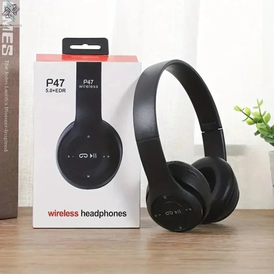 Multifunctional Portable Foldable Headmounted Wireless Bluetooth 5.0 Headset For Bluetooth connection TF Card Wired Connection Ai-TechWorld 