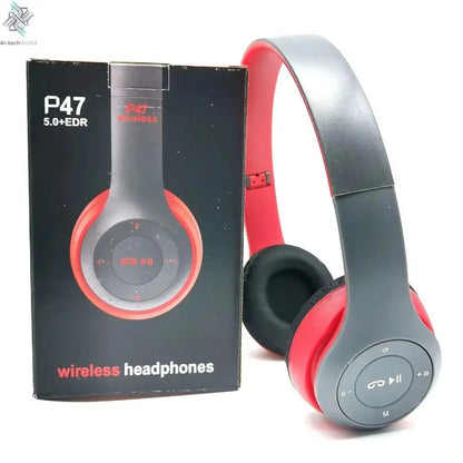 Multifunctional Portable Foldable Headmounted Wireless Bluetooth 5.0 Headset For Bluetooth connection TF Card Wired Connection Ai-TechWorld 