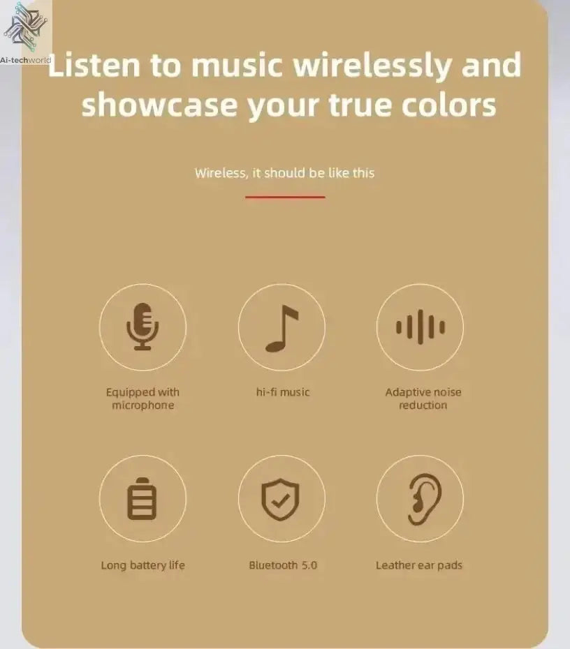 Multifunctional Portable Foldable Headmounted Wireless Bluetooth 5.0 Headset For Bluetooth connection TF Card Wired Connection Ai-TechWorld 