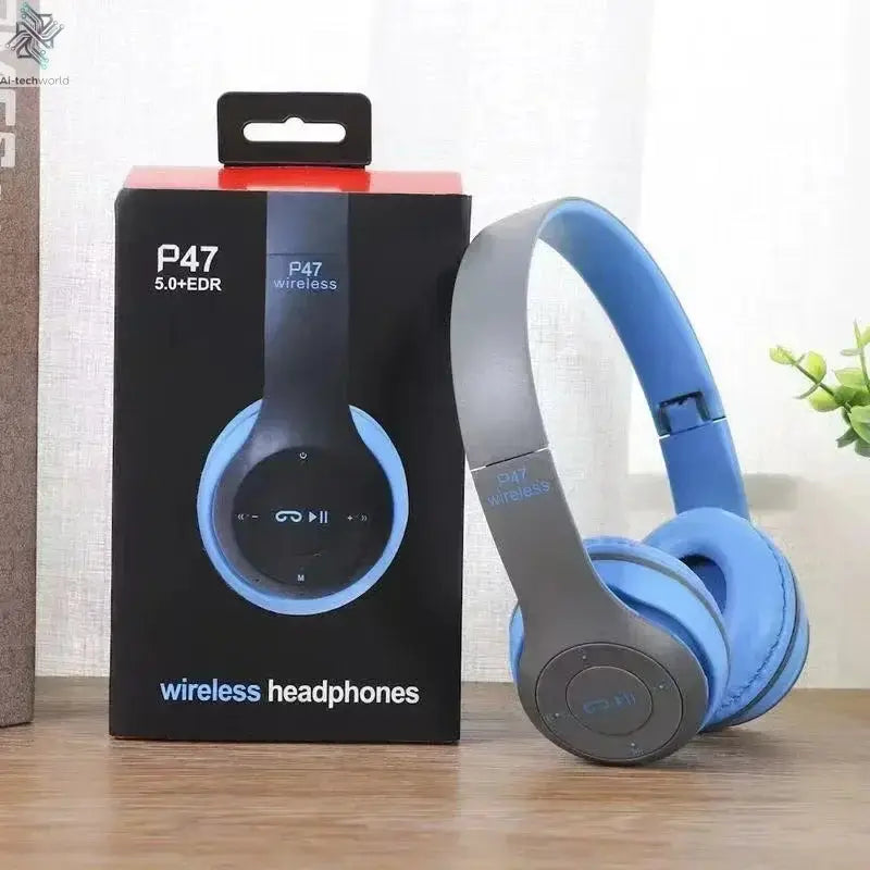 Multifunctional Portable Foldable Headmounted Wireless Bluetooth 5.0 Headset For Bluetooth connection TF Card Wired Connection Ai-TechWorld 