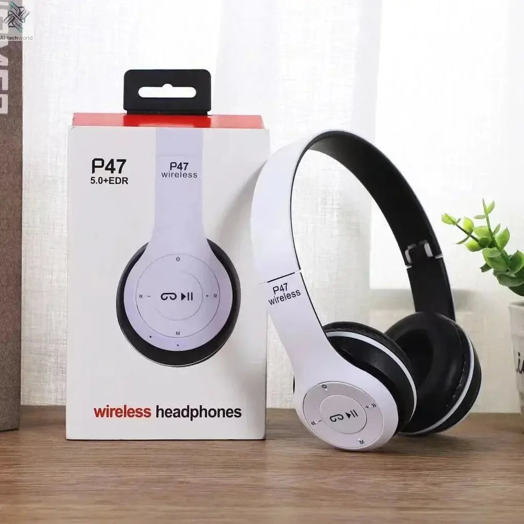 Multifunctional Portable Foldable Headmounted Wireless Bluetooth 5.0 Headset For Bluetooth connection TF Card Wired Connection Ai-TechWorld 
