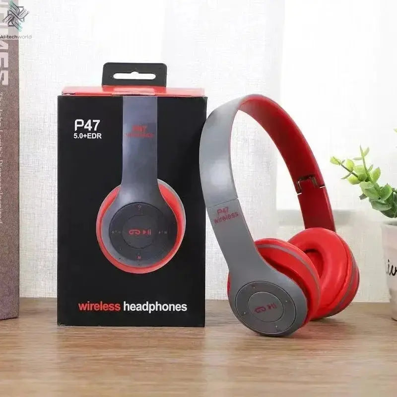 Multifunctional Portable Foldable Headmounted Wireless Bluetooth 5.0 Headset For Bluetooth connection TF Card Wired Connection Ai-TechWorld 