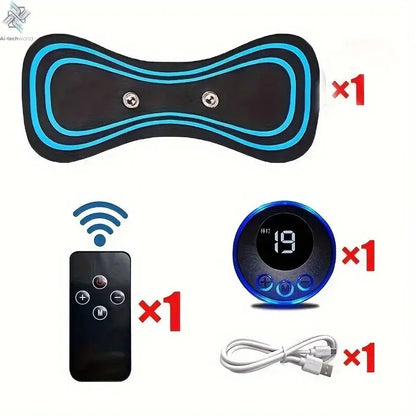 Muscle Electric Massager 2/3/4 Pcs EMS Neck Massage Machine 8 Modes 19 Levels of Strength Vibrater Instrument Treatment - Ai - TechWorld