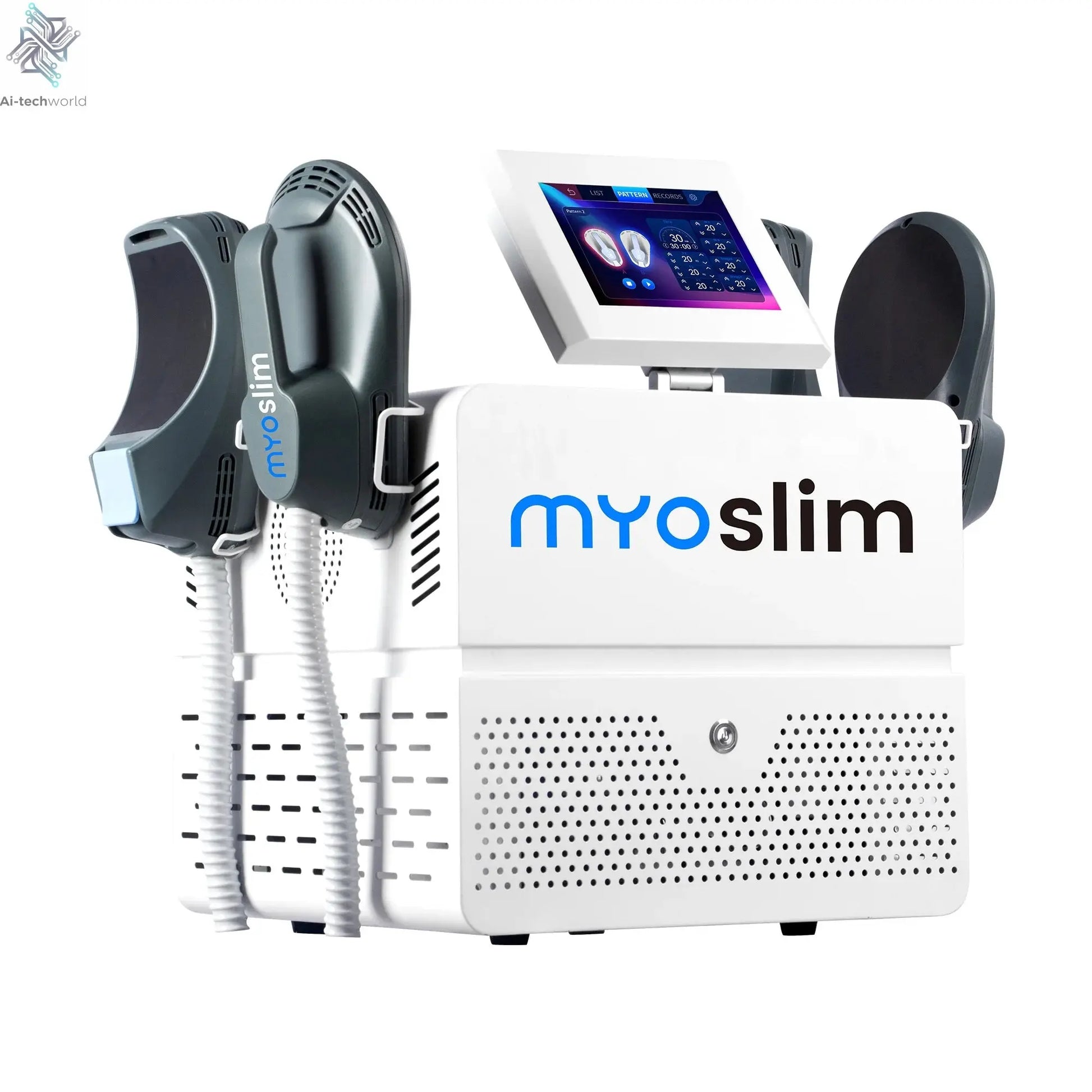 Myoslim Machines HI - EMT RF EMS Electromagnetic Muscle Stimulator Professional Sculp 6500w 5 Handle Pelvic - Ai - TechWorld