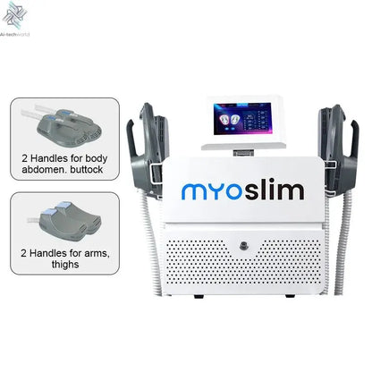Myoslim Machines HI - EMT RF EMS Electromagnetic Muscle Stimulator Professional Sculp 6500w 5 Handle Pelvic - Ai - TechWorld