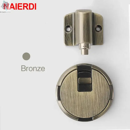 NAIERDI Zinc Alloy Mechanical Door Stop Nail Free Door Stopper Door Holders Catch Floor Stop Doorstop Furniture Door Hardware Ai-TechWorld 