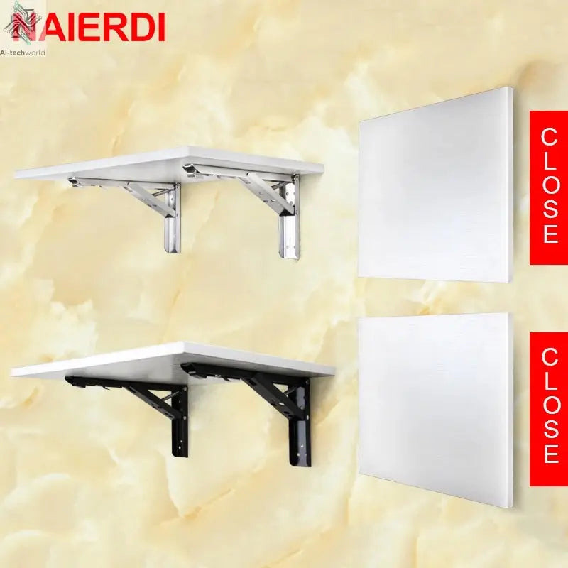 NAIERDI Zinc Alloy Mechanical Door Stop Nail Free Door Stopper Door Holders Catch Floor Stop Doorstop Furniture Door Hardware Ai-TechWorld 