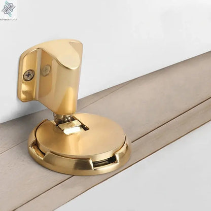 NAIERDI Zinc Alloy Mechanical Door Stop Nail Free Door Stopper Door Holders Catch Floor Stop Doorstop Furniture Door Hardware Ai-TechWorld 