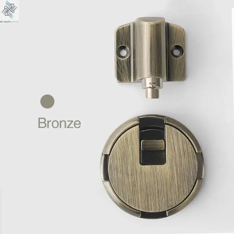 NAIERDI Zinc Alloy Mechanical Door Stop Nail Free Door Stopper Door Holders Catch Floor Stop Doorstop Furniture Door Hardware Ai-TechWorld 