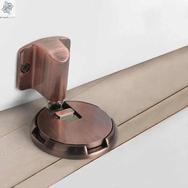 NAIERDI Zinc Alloy Mechanical Door Stop Nail Free Door Stopper Door Holders Catch Floor Stop Doorstop Furniture Door Hardware Ai-TechWorld 