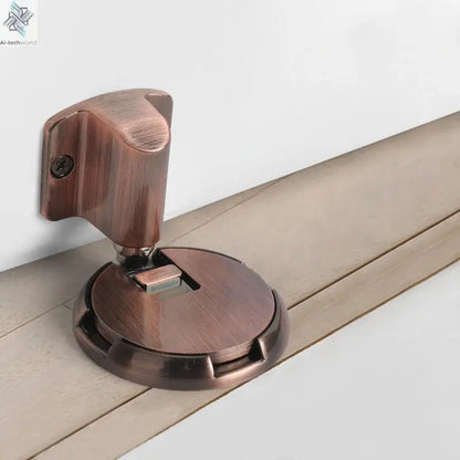 NAIERDI Zinc Alloy Mechanical Door Stop Nail Free Door Stopper Door Holders Catch Floor Stop Doorstop Furniture Door Hardware Ai-TechWorld 