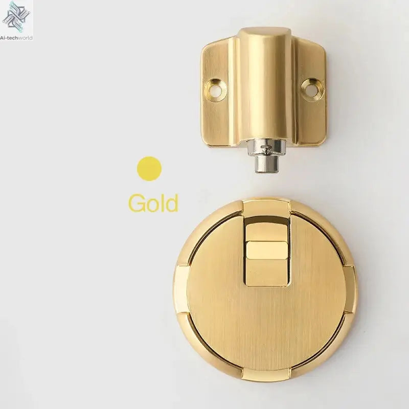 NAIERDI Zinc Alloy Mechanical Door Stop Nail Free Door Stopper Door Holders Catch Floor Stop Doorstop Furniture Door Hardware Ai-TechWorld 