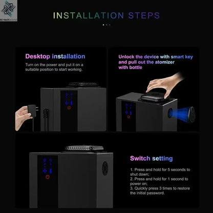 NAMSTE 4000m³ HVAC System Aroma Diffuser Smart APP Control Waterless Essential Oil Diffusers Home Air Freshener Perfume diffuser - Ai-TechWorld
