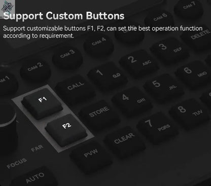 NDI PTZ Camera Joystick Controller POE 3" Preview LCD PTZ Controller Keyboard with 4D Joystick for Broadcast Church Live Streami - Ai - TechWorld