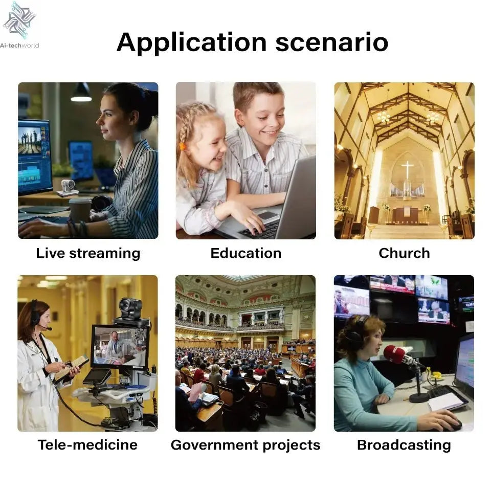 NDI PTZ Camera Joystick Controller POE 3" Preview LCD PTZ Controller Keyboard with 4D Joystick for Broadcast Church Live Streami - Ai - TechWorld