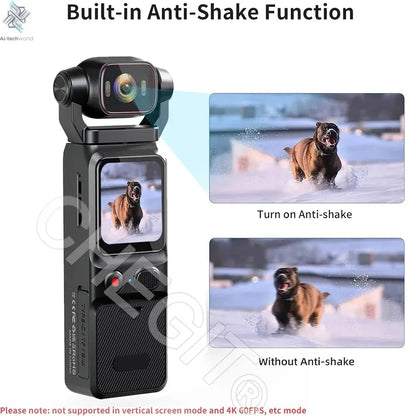 NEW 4K Touchscreen Pocket Camera WIFI Outdoor DV 180°Rotatable UHD Anti-shake Bodycam Sports Action Portable Security Recorder Ai-TechWorld 