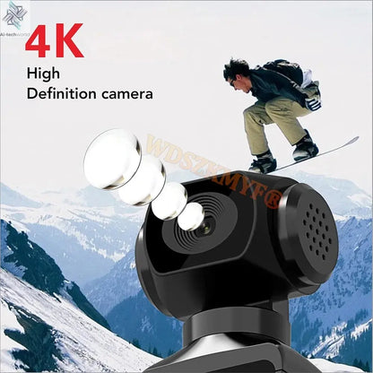 NEW 4K Touchscreen Pocket Camera WIFI Outdoor DV 180°Rotatable UHD Anti-shake Bodycam Sports Action Portable Security Recorder Ai-TechWorld 