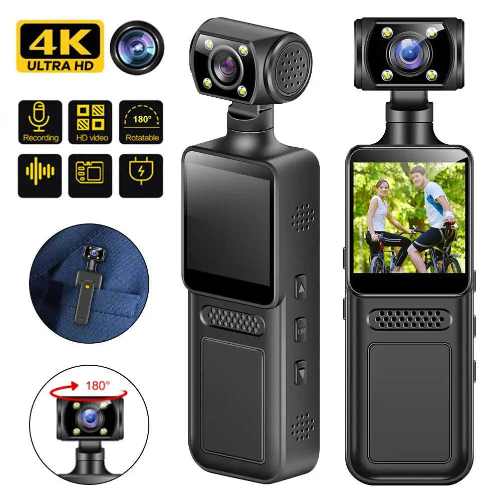NEW 4K WIth Wifi Hotspot Mini Camera Portable Digital Video Recorder Body Camera Night Vision DVR Miniature Camcorder 2025 Ai-TechWorld 