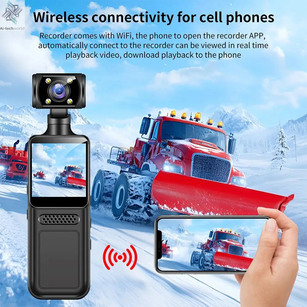 NEW 4K WIth Wifi Hotspot Mini Camera Portable Digital Video Recorder Body Camera Night Vision DVR Miniature Camcorder 2025 Ai-TechWorld 