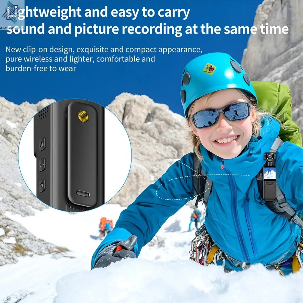 NEW 4K WIth Wifi Hotspot Mini Camera Portable Digital Video Recorder Body Camera Night Vision DVR Miniature Camcorder 2025 Ai-TechWorld 