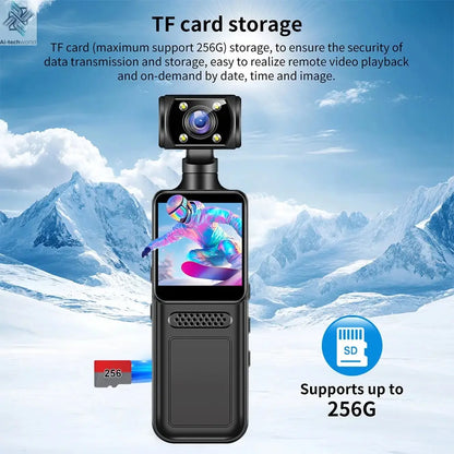 NEW 4K WIth Wifi Hotspot Mini Camera Portable Digital Video Recorder Body Camera Night Vision DVR Miniature Camcorder 2025 Ai-TechWorld 