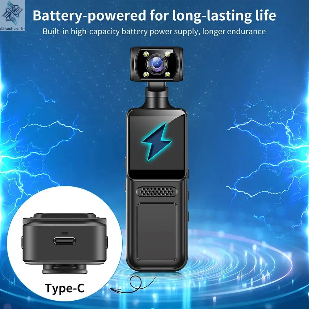 NEW 4K WIth Wifi Hotspot Mini Camera Portable Digital Video Recorder Body Camera Night Vision DVR Miniature Camcorder 2025 Ai-TechWorld 