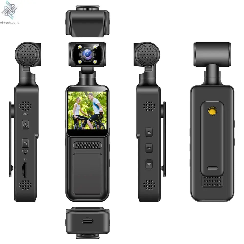 NEW 4K WIth Wifi Hotspot Mini Camera Portable Digital Video Recorder Body Camera Night Vision DVR Miniature Camcorder 2025 Ai-TechWorld 
