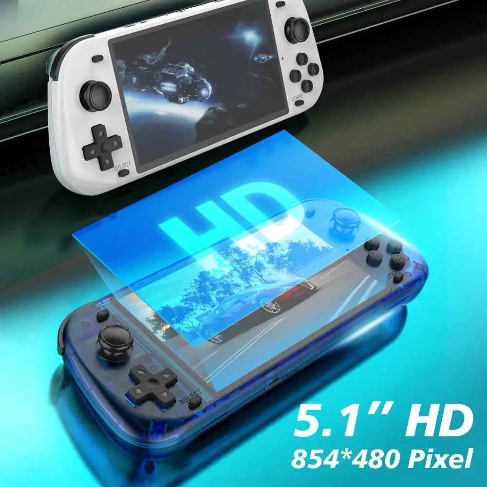 NEW 5.1 Inch R50S Retro Games Console IPS Screen 4200mAh Long-lasting Battery Portable Pocket Video Player Games 128G Boy Gifts Ai-TechWorld 