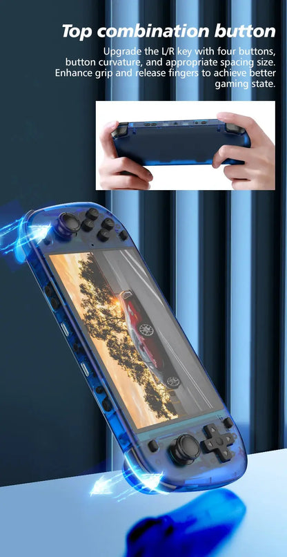 NEW 5.1 Inch R50S Retro Games Console IPS Screen 4200mAh Long-lasting Battery Portable Pocket Video Player Games 128G Boy Gifts Ai-TechWorld 