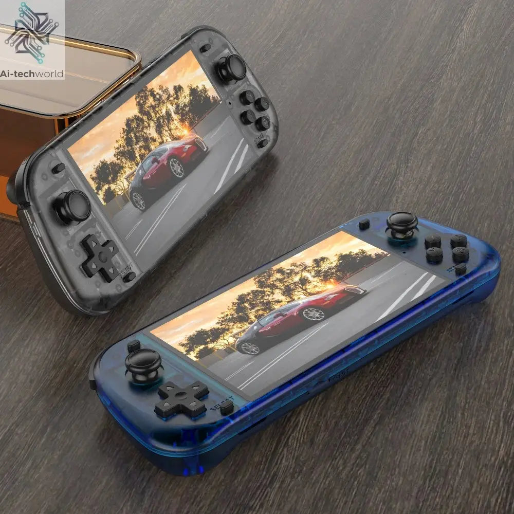 NEW 5.1 Inch R50S Retro Games Console IPS Screen 4200mAh Long-lasting Battery Portable Pocket Video Player Games 128G Boy Gifts Ai-TechWorld 