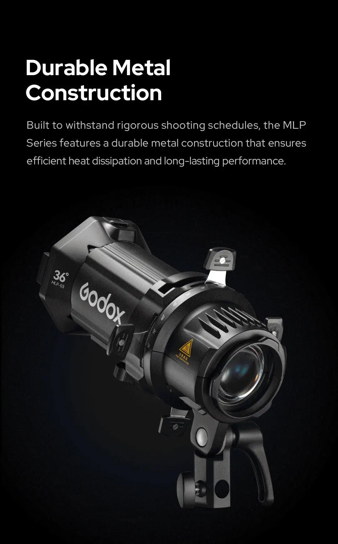 NEW GODOX MLP Spotlight Mount Set 19° / 26° / 36° Lighting Modifiers Godox Mount Lights Accessories for ML60 BI ML30 BI Ai-TechWorld 