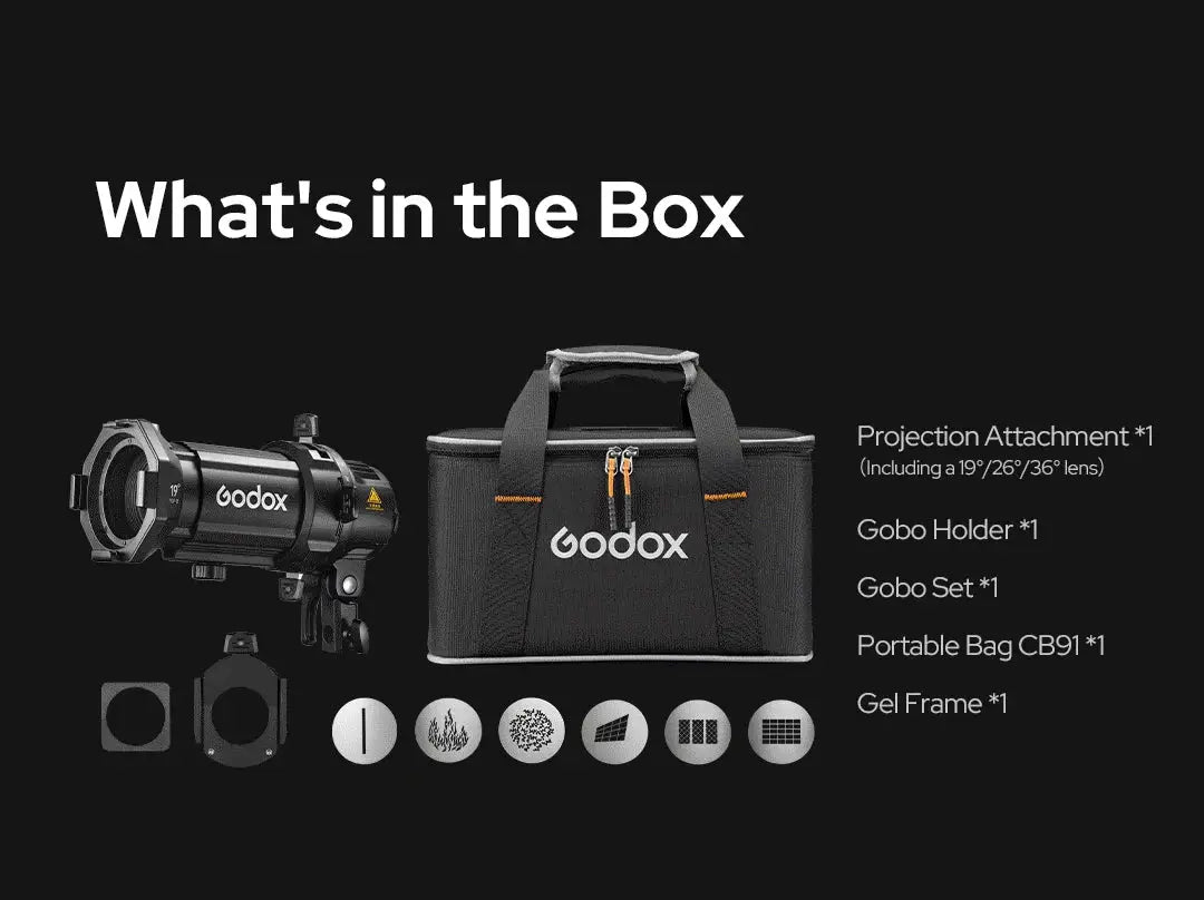 NEW GODOX MLP Spotlight Mount Set 19° / 26° / 36° Lighting Modifiers Godox Mount Lights Accessories for ML60 BI ML30 BI Ai-TechWorld 